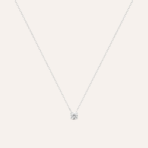 Collana Punto Luce Diamade Oro Bianco Diamante Lab-Grown - Collane Punto Luce Donna | Stroili