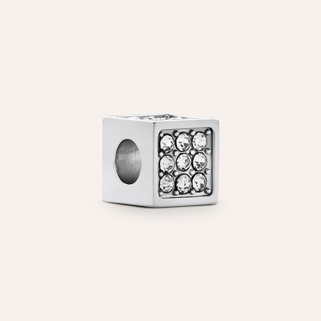 Bead Essential Code Acciaio Cristallo - Beads Uomo | Stroili
