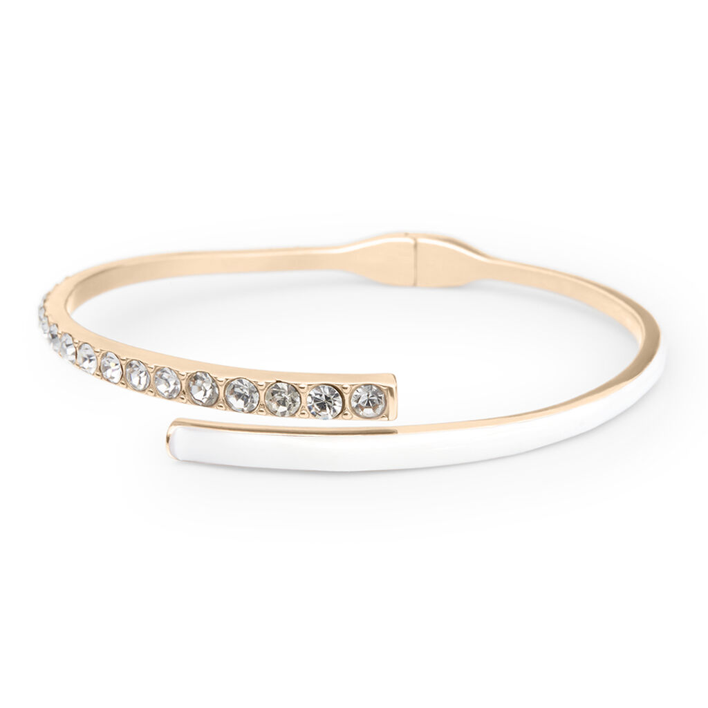 Bangle Lady Sweet Acciaio Rosa Cristallo - Bracciali Rigidi Donna | Stroili