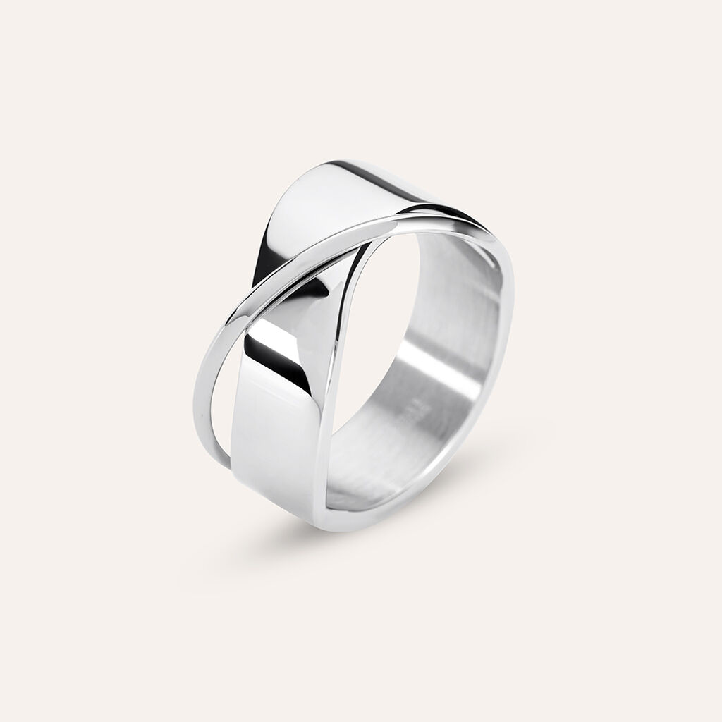 Anello Fascia Moonlight Acciaio