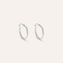Orecchini A Cerchio Toujours Oro Bianco