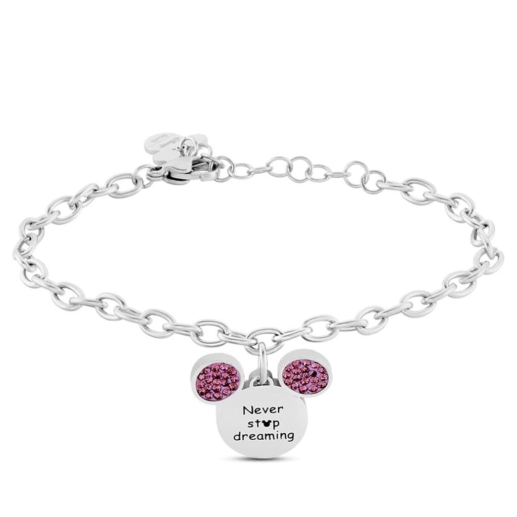 Bracciale Lady Message Acciaio Cristallo - Bracciali con Incisione Donna | Stroili