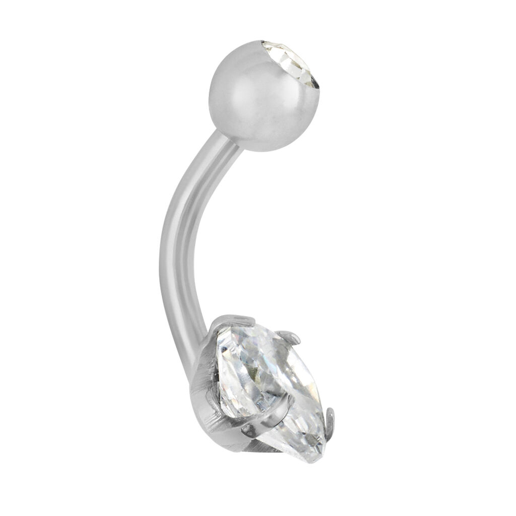 Piercing Ombelico Lady Code Acciaio Cristallo - Gioielli Donna | Stroili