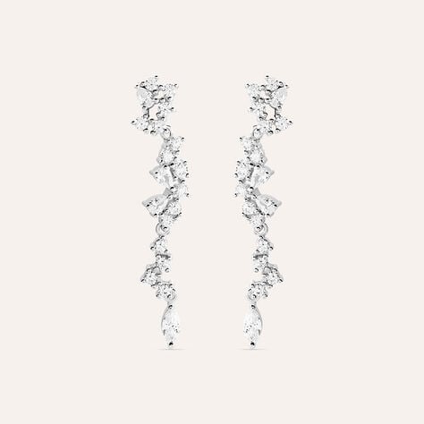 Orecchini Pendenti Silver Elegance Argento Rodiato Cubic Zirconia - Orecchini Pendenti Donna | Stroili