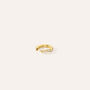 Mono Orecchino A Cerchio Silver Glow Argento Dorato Cubic Zirconia