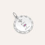 Pendente Love Beats Argento Rodiato Cubic Zirconia