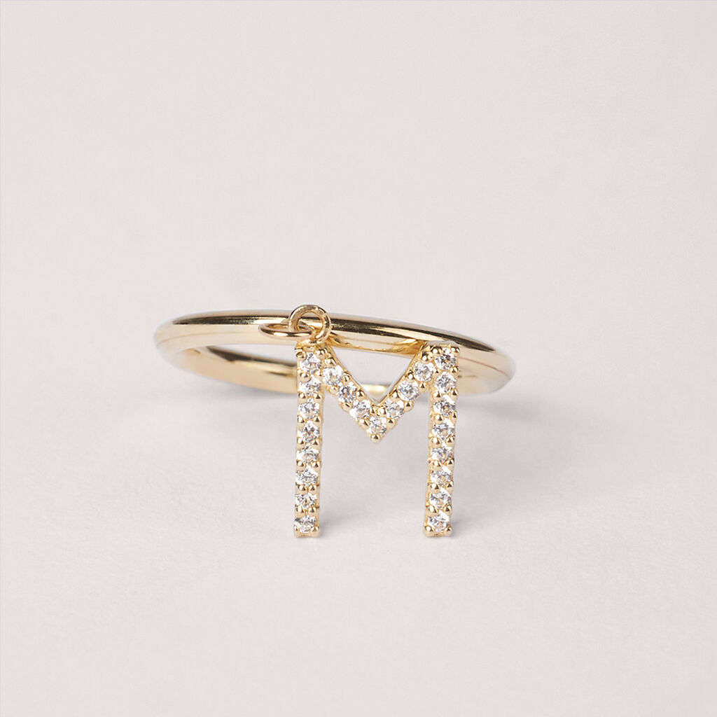 Mono Orecchino A Cerchio Toujours Oro Giallo Cubic Zirconia