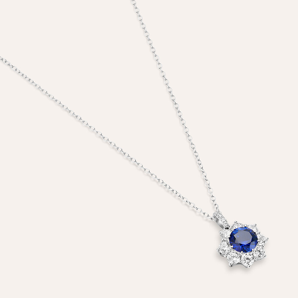 Collana Silver Elegance Argento Rodiato Cubic Zirconia