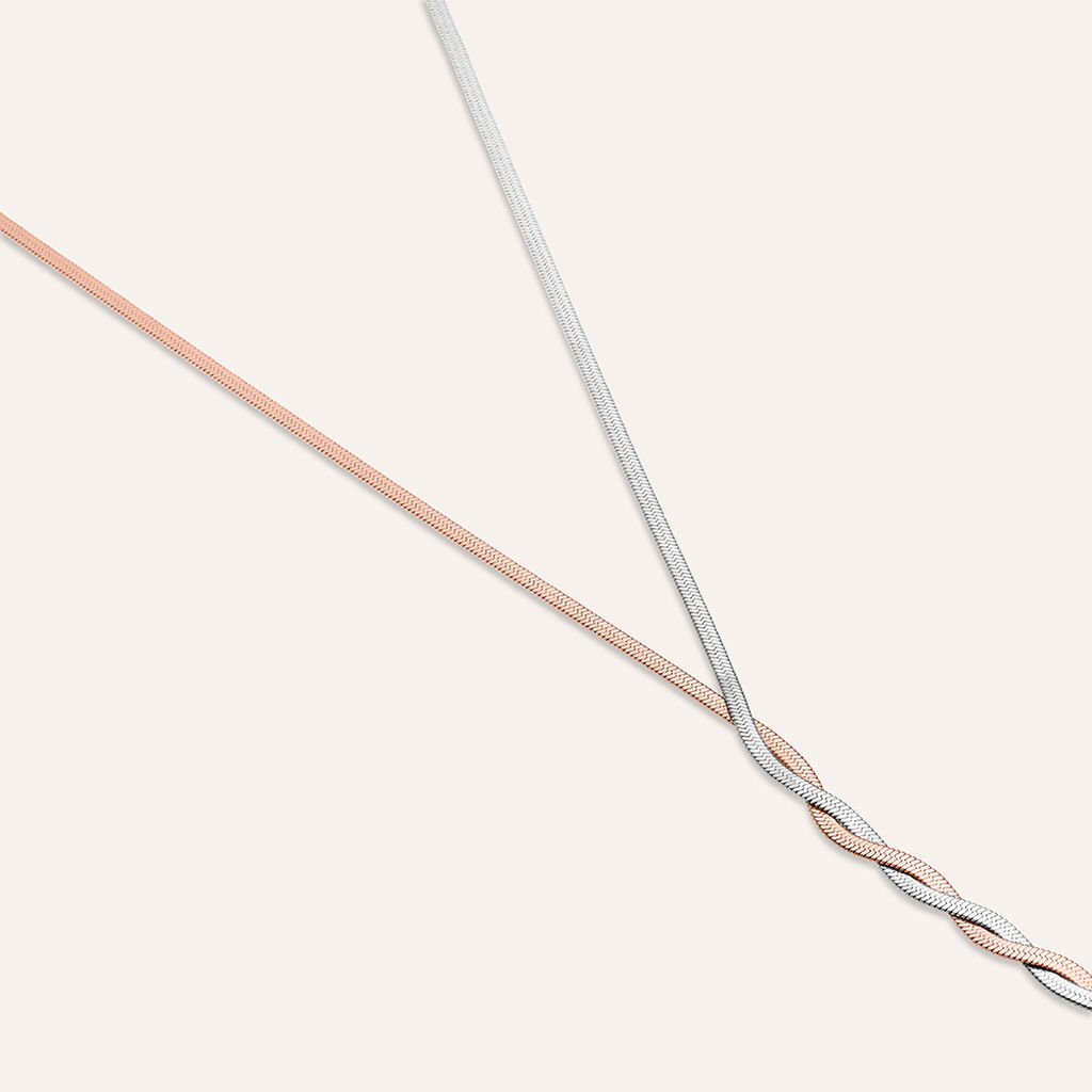 Collana Sunrise Acciaio Bicolore