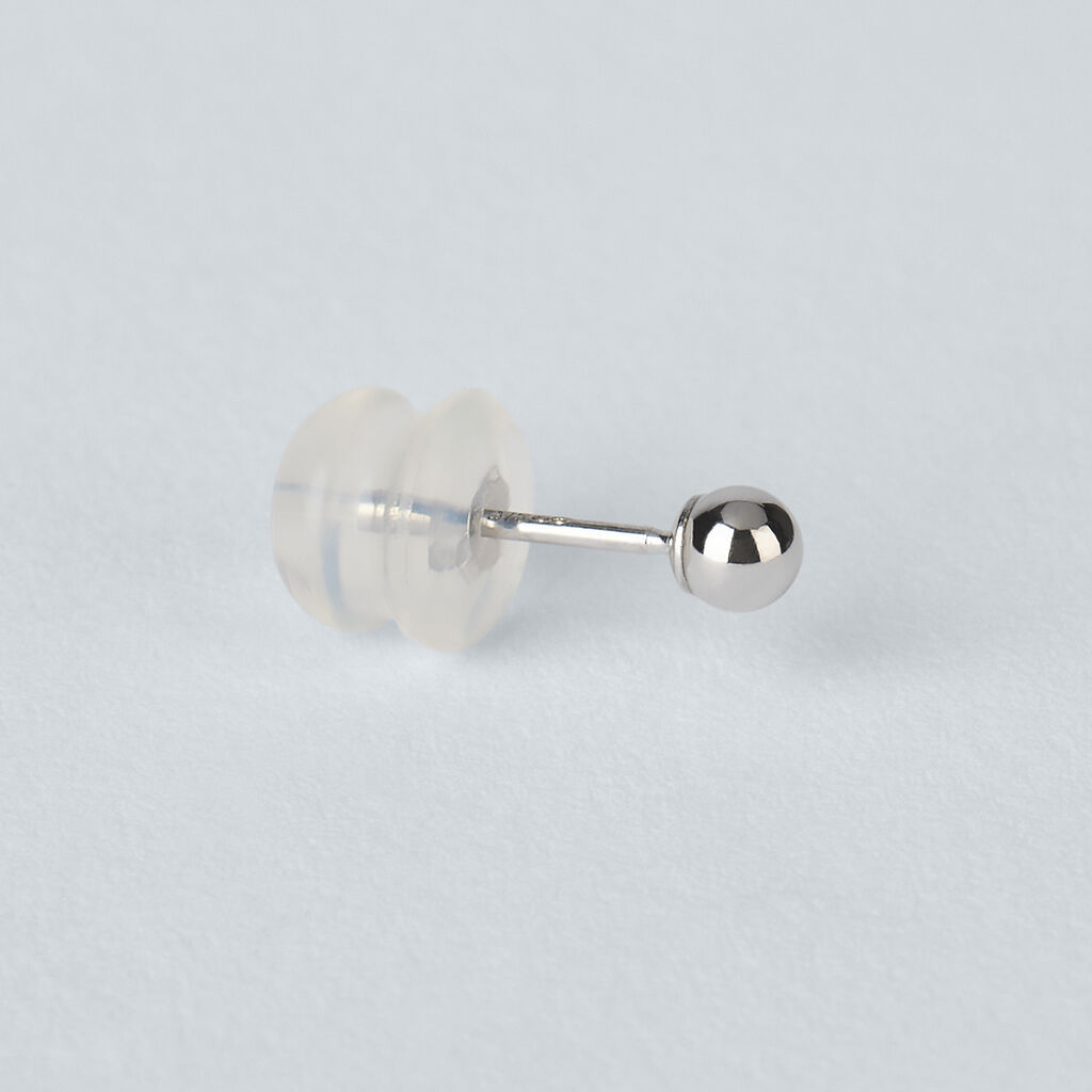 Orecchini Lobo Bon Ton Oro Bianco