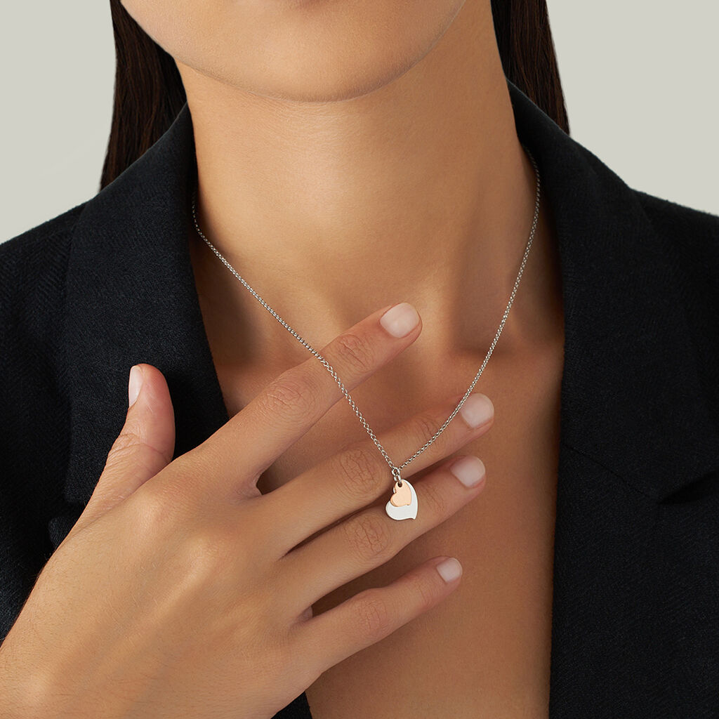 Collana Silver Collection Argento Bicolore Bianco / Rosa - Collane Donna | Stroili