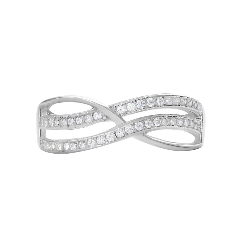 Anello Fantasia Silver Shine Argento Rodiato Cubic Zirconia - Anelli con Pietre Donna | Stroili