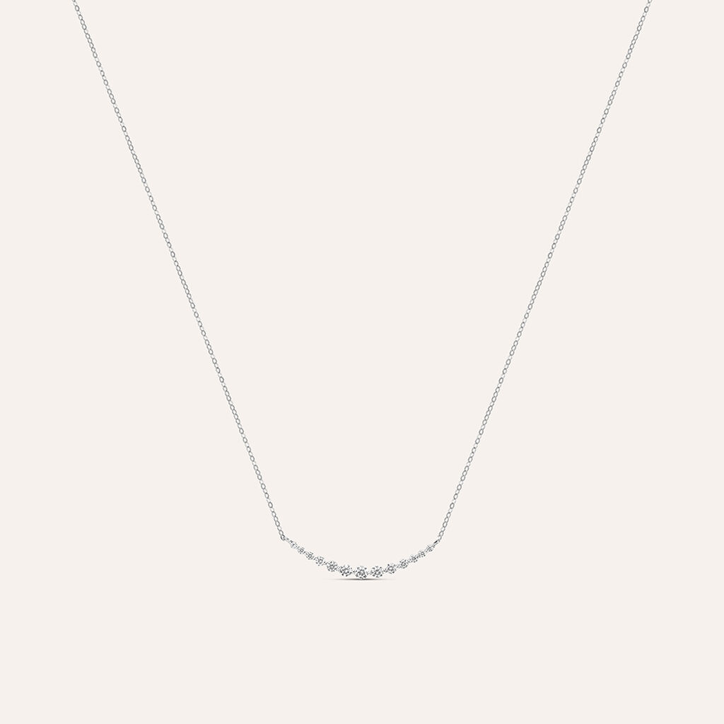 Collana Claire Oro Bianco Cubic Zirconia - Collane Donna | Stroili