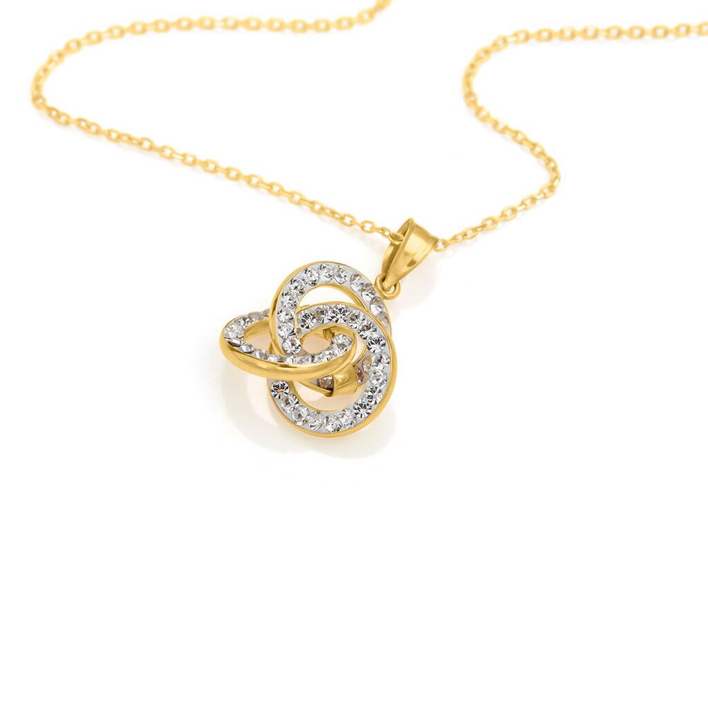 Collana Christelle Oro Giallo Cristallo - Collane Donna | Stroili