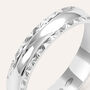 Fede Classica Diamantata 4 mm Oro Bianco
