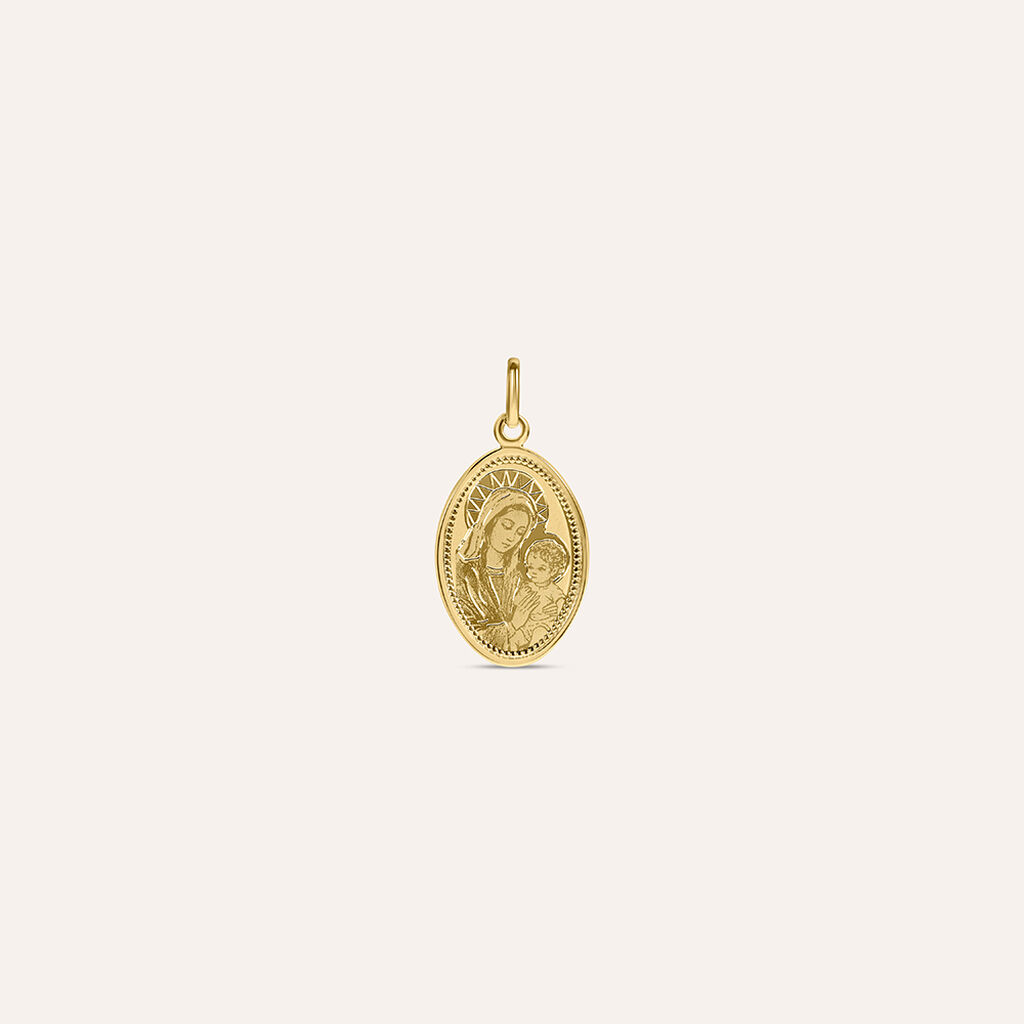 Pendente Holy Oro Giallo - Ciondoli con Incisione Unisex | Stroili