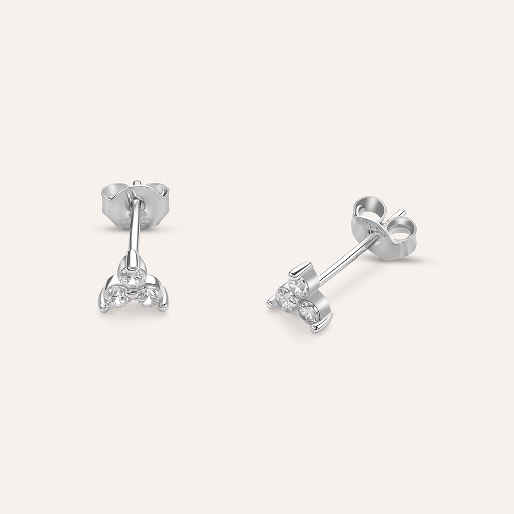 Orecchini Lobo Trilogy Silver Elegance Argento Rodiato Cubic Zirconia - Gioielli Donna | Stroili