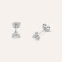 Orecchini Lobo Trilogy Silver Elegance Argento Rodiato Cubic Zirconia