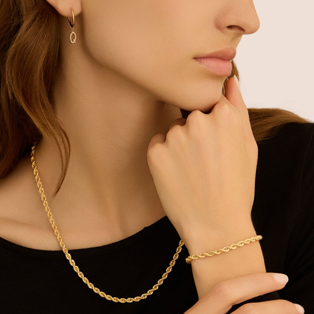 Mono Orecchino A Cerchio Toujours Oro Giallo Cubic Zirconia - Mono Orecchino Donna | Stroili