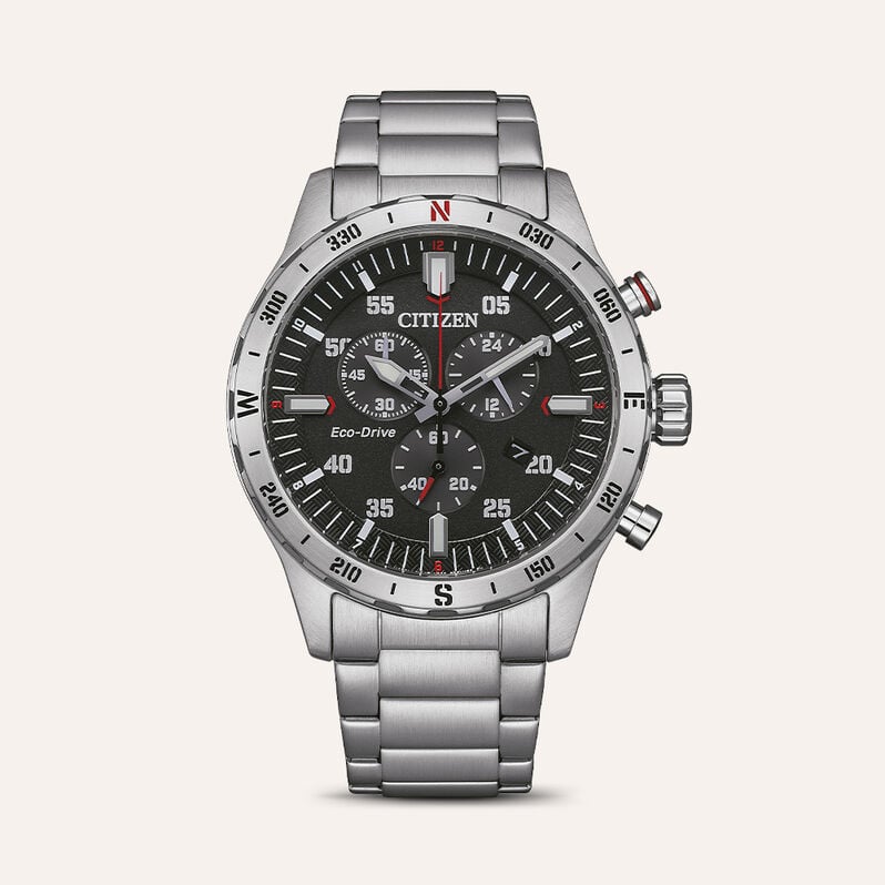Orologio Eco Drive Citizen Ore Felici At2520-89e - Orologi Cronografo Uomo | Stroili