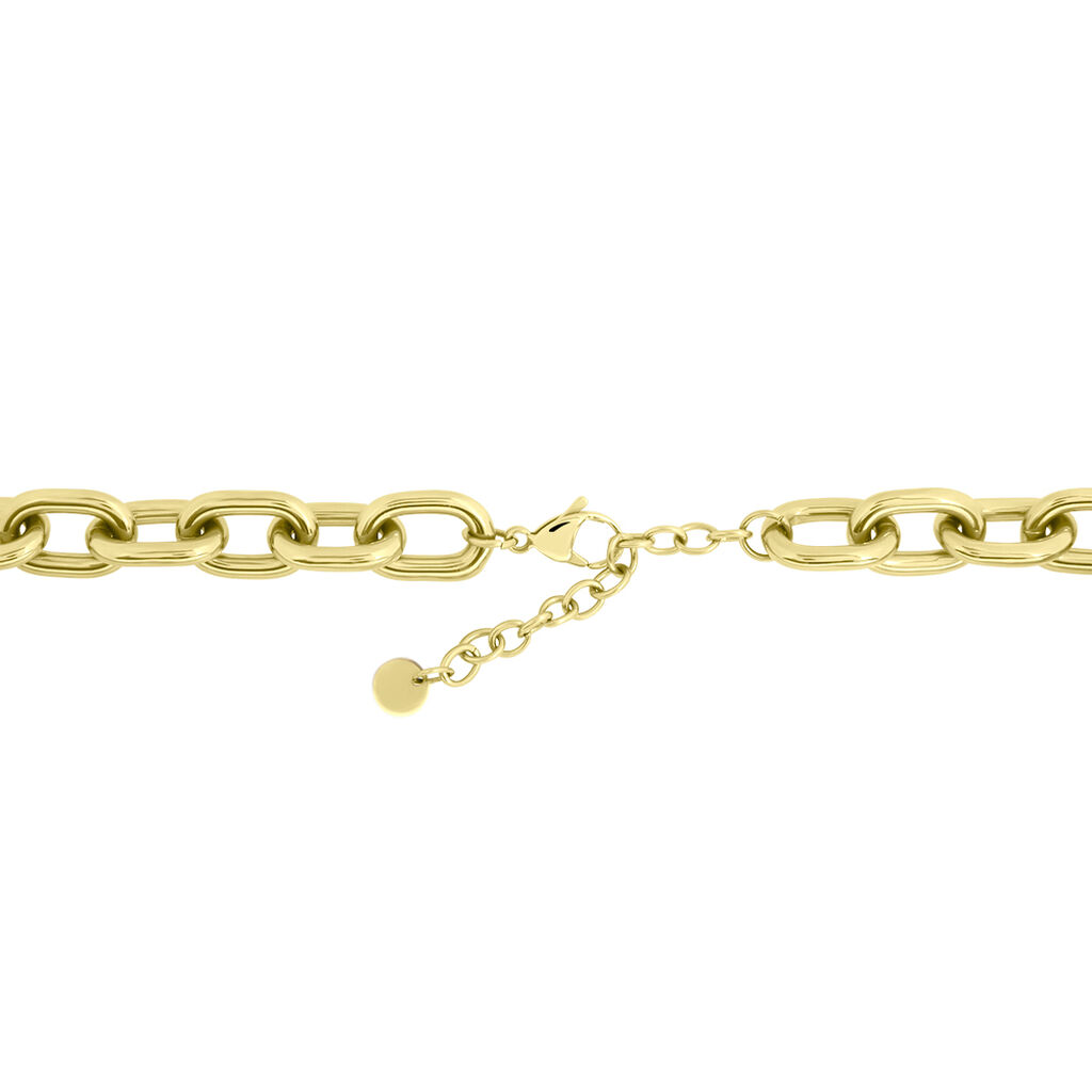 Catena Lady Sweet Acciaio Dorato Cristallo - Collane Catena Donna | Stroili