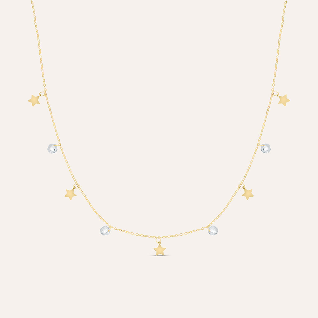Collana Beverly Oro Giallo Cubic Zirconia