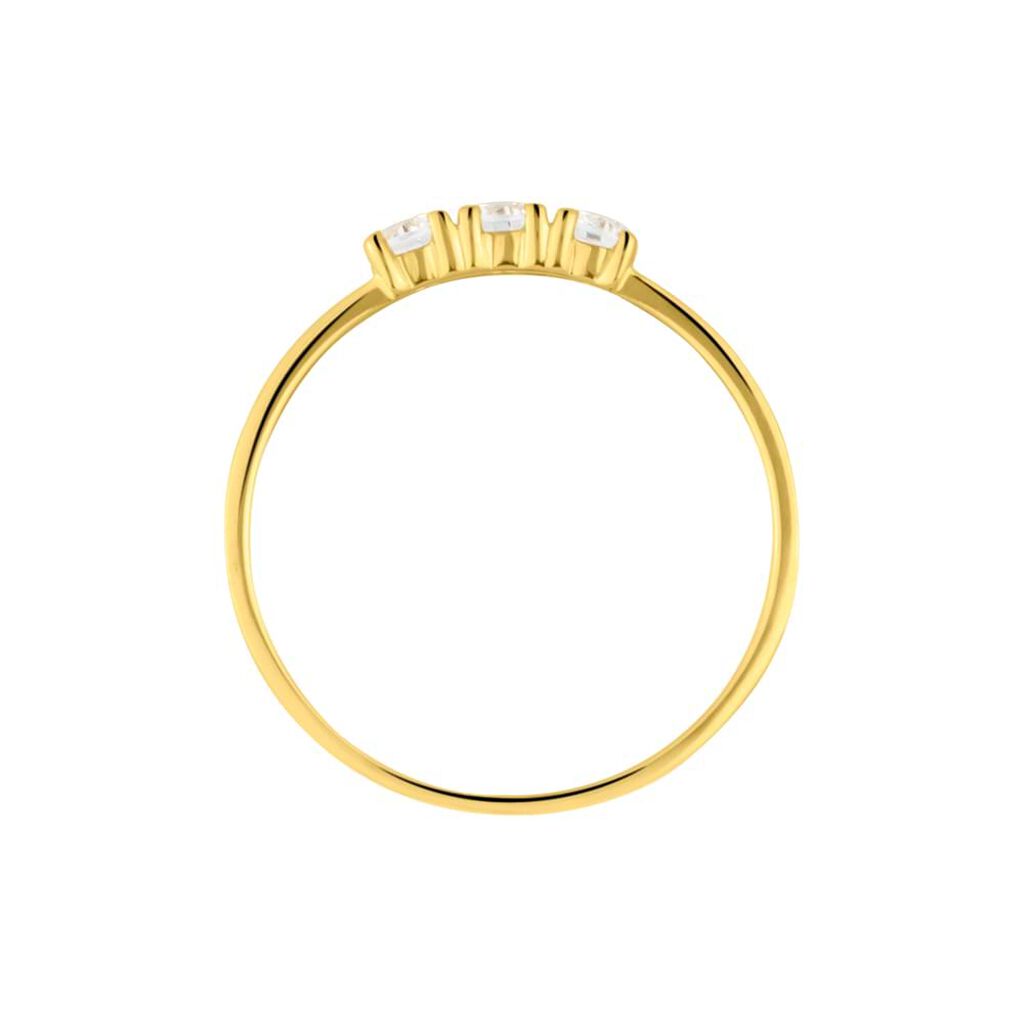 Anello Trilogy Claire Oro Giallo Cubic Zirconia - Anelli con Pietre Donna | Stroili