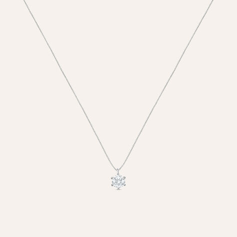 Collana Punto Luce Claire Oro Bianco Cubic Zirconia - Collane Punto Luce Donna | Stroili