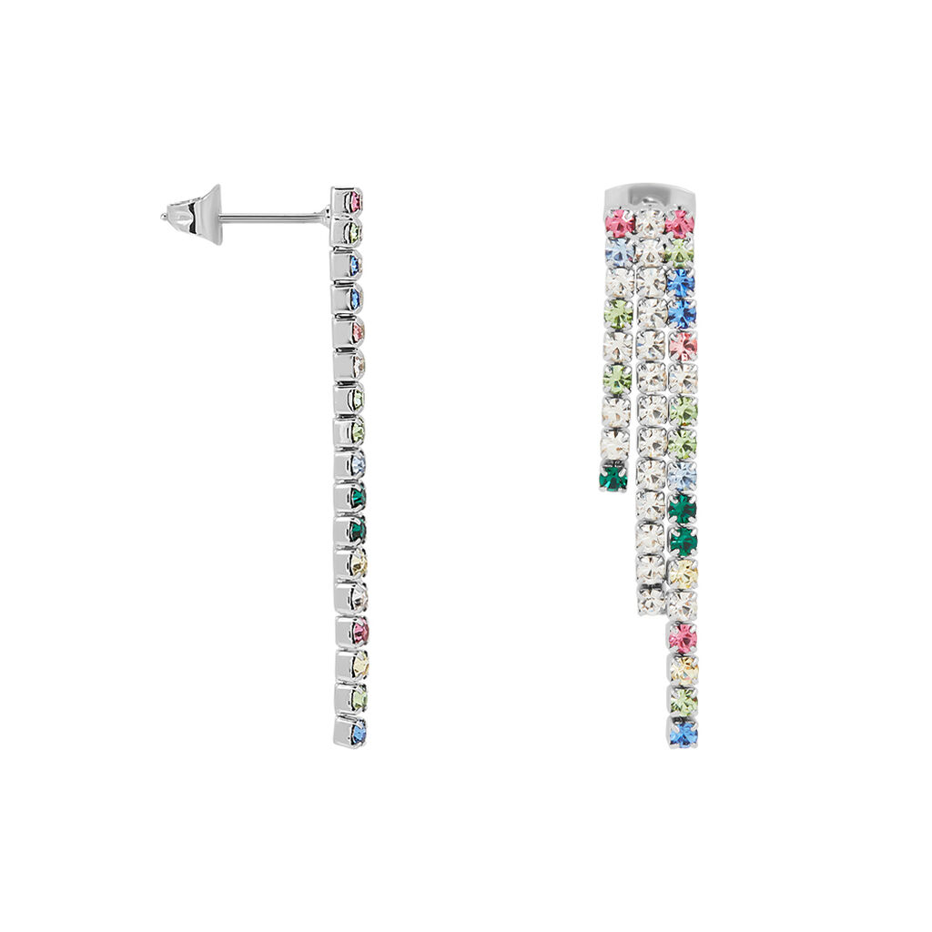 Orecchini Pendenti Tennis Romantic Shine Metallo Cristallo - Orecchini Pendenti Donna | Stroili