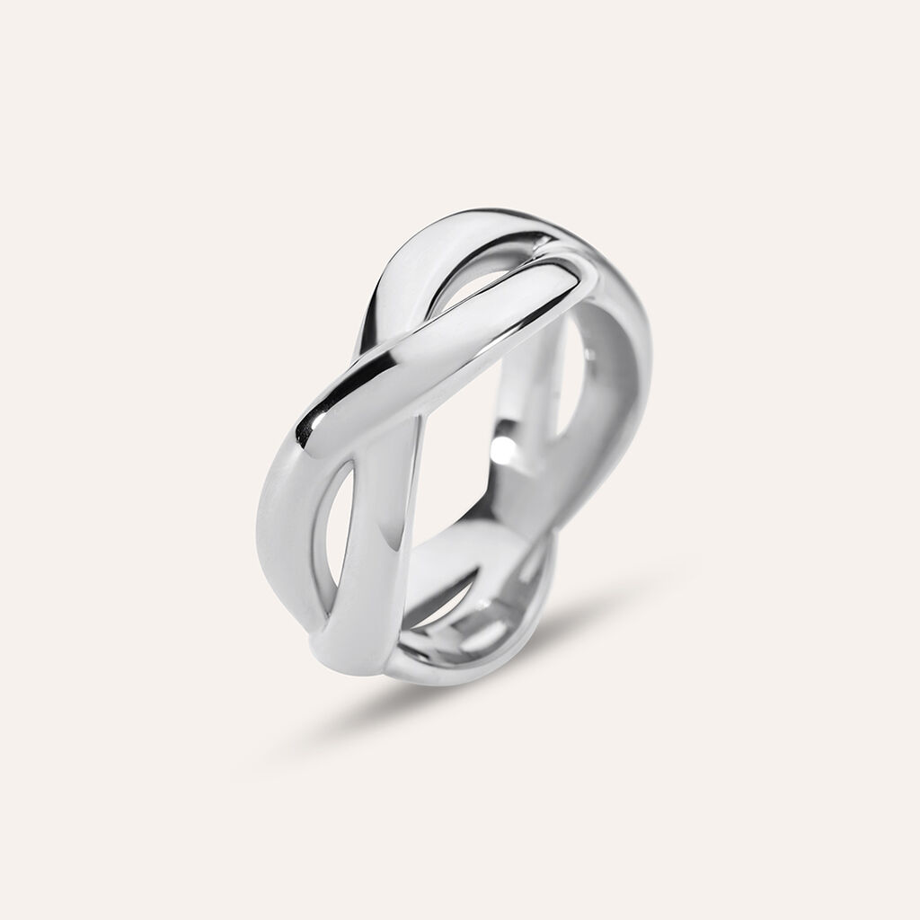 Anello Fascia Moonlight Acciaio