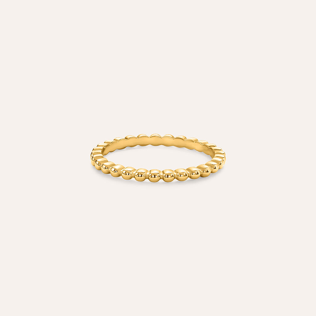 Anello Fantasia Lady Code Acciaio Dorato - Anelli Moderni Donna | Stroili
