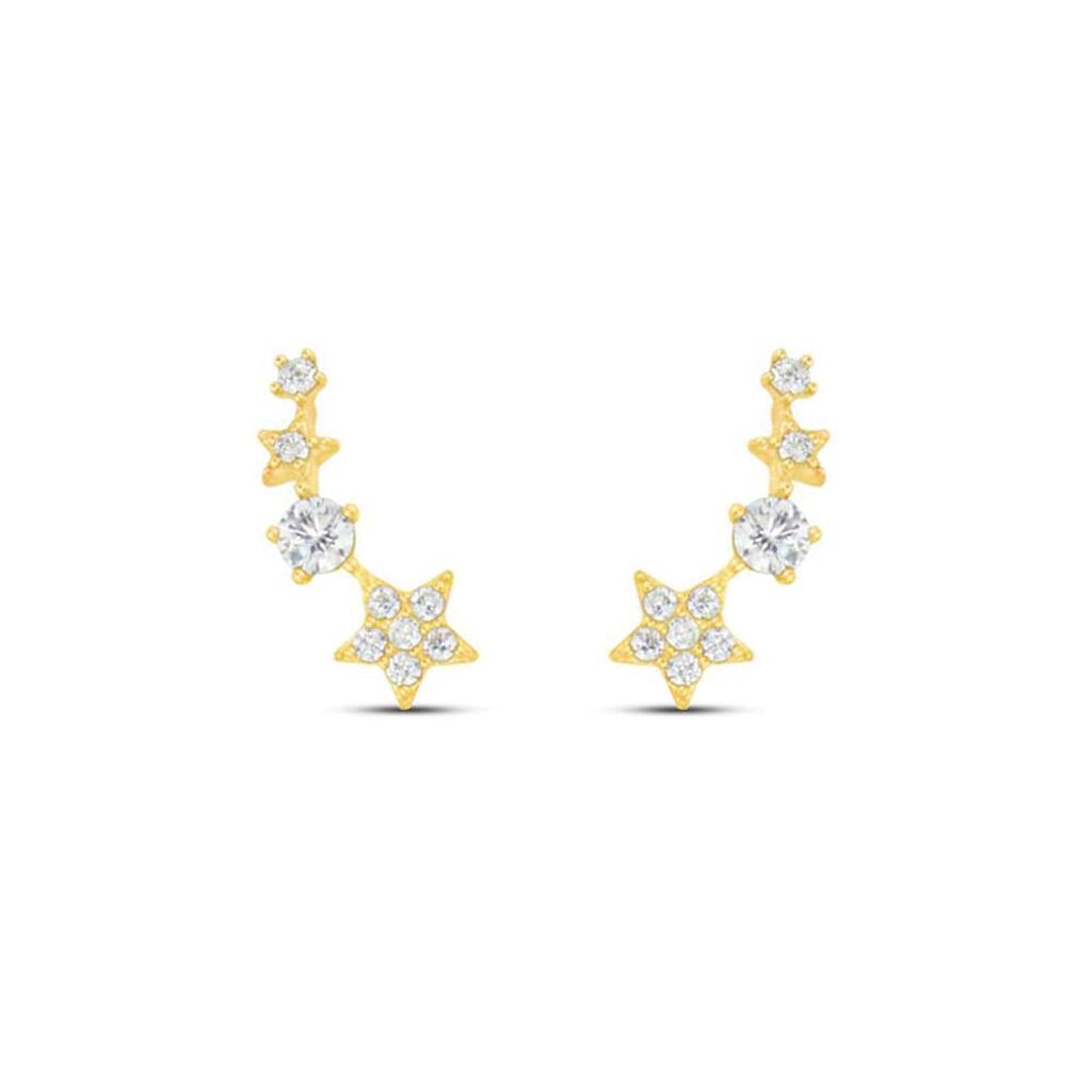 Orecchini Lobo Bon Ton Oro Giallo Cubic Zirconia - Orecchini a Lobo Donna | Stroili