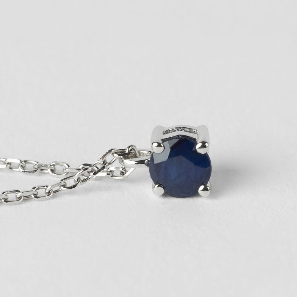 Collana Punto Luce Charlotte Oro Bianco Zaffiro - Collane Punto Luce Donna | Stroili
