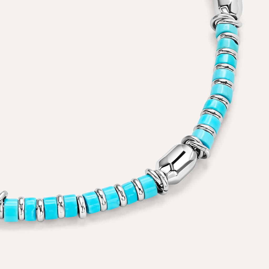 Bracciale Man Code Acciaio Turchese - Bracciali Uomo | Stroili