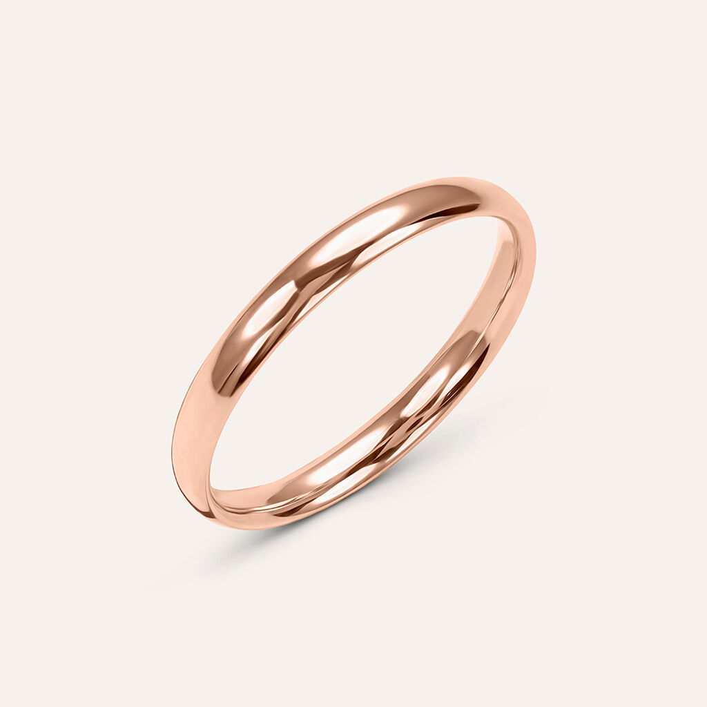 Fede Comoda Leggera 2.5 mm Oro Rosa