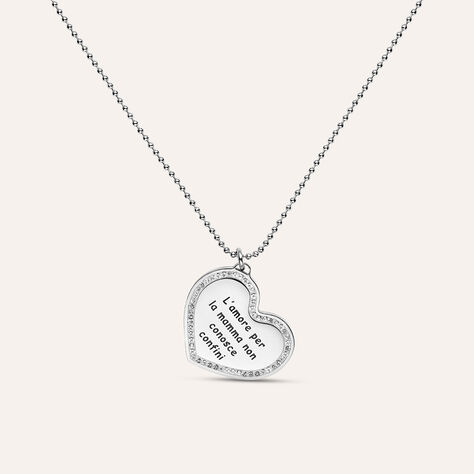 Collana Lady Message Acciaio Cristallo - Collane Donna | Stroili