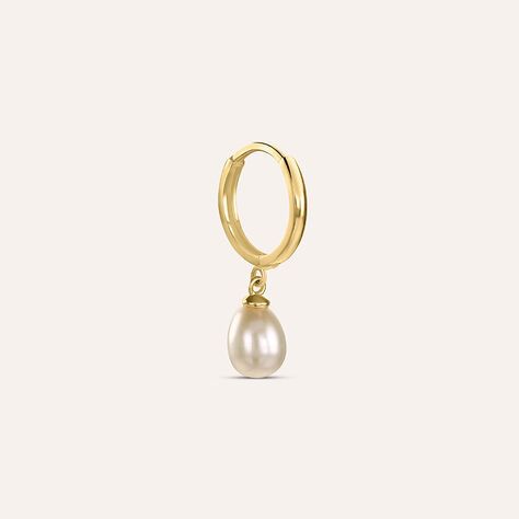 Mono Orecchino A Cerchio L'homme Or Oro Giallo Perla D'Acqua Dolce - Mono Orecchino Uomo | Stroili