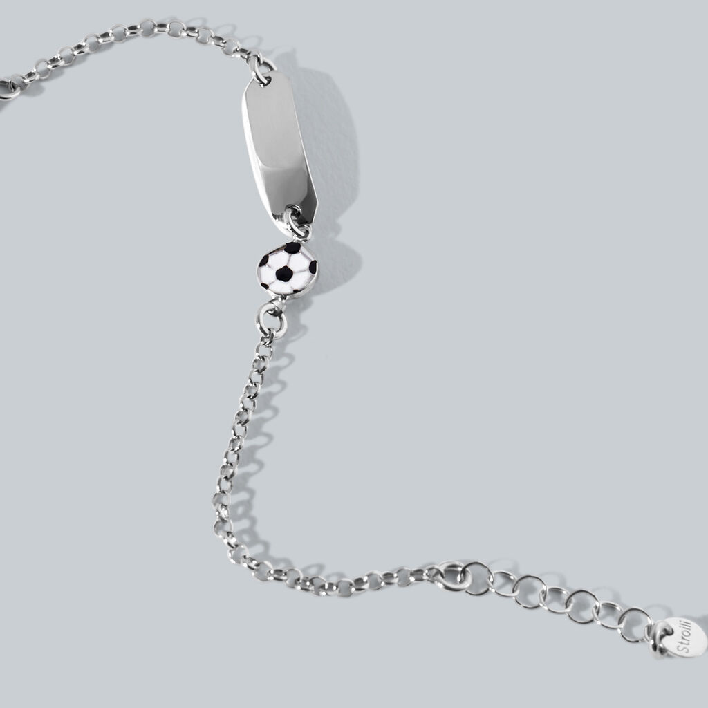 Bracciale Con Targhetta Silver Baby Argento Rodiato - Bracciali con Incisione Bambino | Stroili