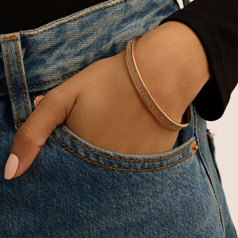 Bangle Lady Shine Acciaio Rosa - Bracciali Rigidi Donna | Stroili