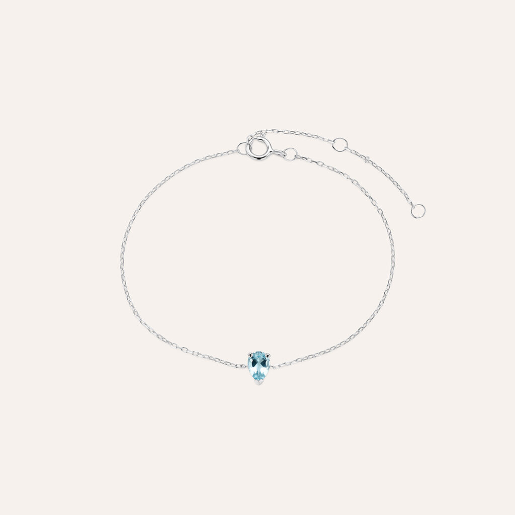 Bracciale Punto Luce Amélie Oro Bianco Topazio
