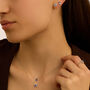 Orecchini Lobo Jasmine Oro Bianco Tanzanite Diamante