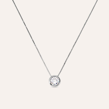 Collana Punto Luce Silver Elegance Argento Rodiato Cubic Zirconia
