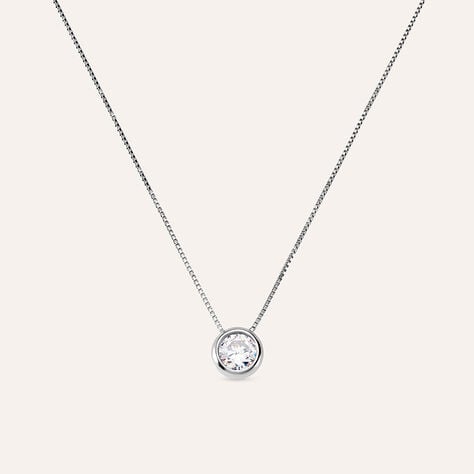 Collana Punto Luce Silver Elegance Argento Rodiato Cubic Zirconia - Collane Punto Luce Donna | Stroili