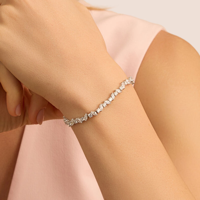Bracciale Tennis Silver Elegance Argento Rodiato Cubic Zirconia - Bracciali Tennis Donna | Stroili