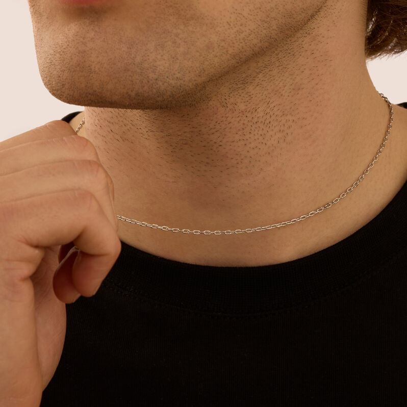 Catena L'homme Or Oro Bianco - Collane Catena Uomo | Stroili