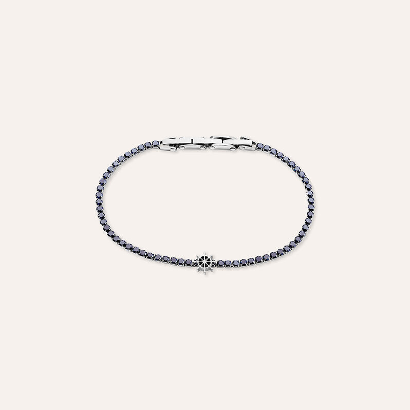 Bracciale Tennis Man Code Acciaio Cubic Zirconia - Bracciali Tennis Uomo | Stroili