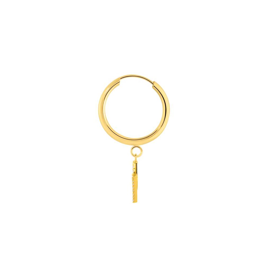 Mono Orecchino A Cerchio Toujours Oro Giallo Cubic Zirconia - Mono Orecchino Donna | Stroili