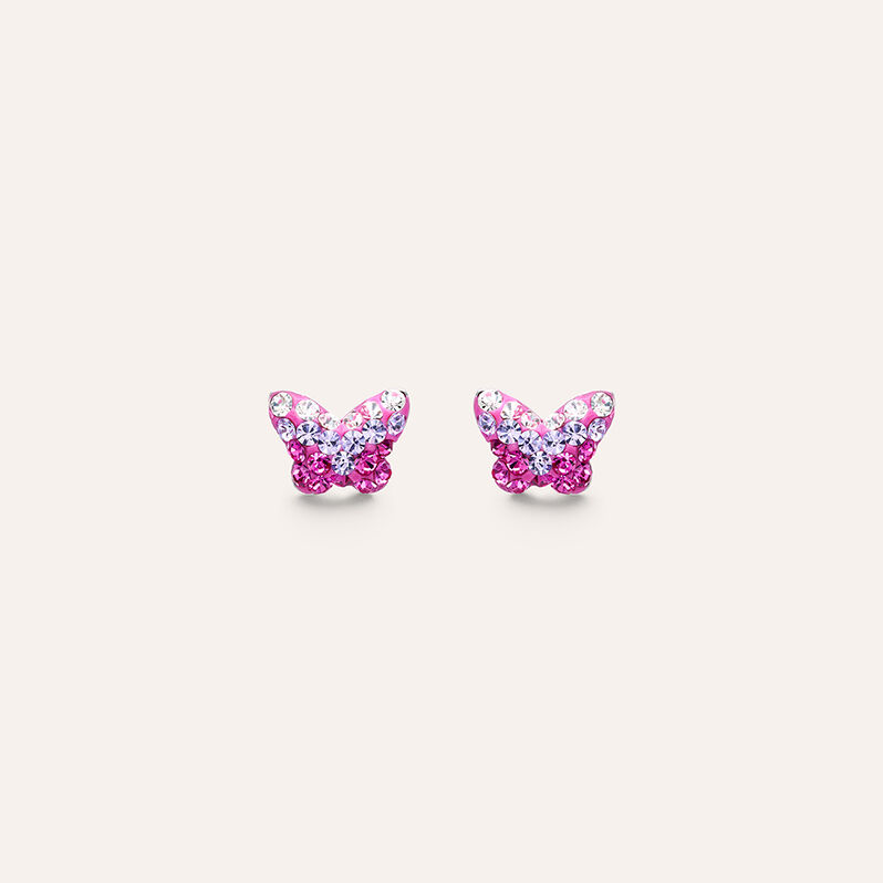 Orecchini Lobo Silver Baby Argento Rodiato Cristallo - Orecchini a Lobo Bambino | Stroili