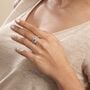 Anello Am&eacute;lie Oro Bianco Topazio Cubic Zirconia
