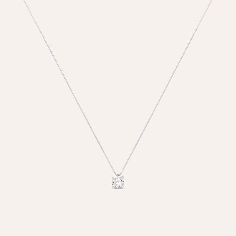 Collana Punto Luce Claire Oro Bianco Cubic Zirconia - Gioielli Donna | Stroili